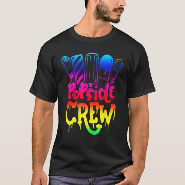 Popsicle Crew Roligt Summertime Ice Lolly Summer T T Shirt (Framsida)