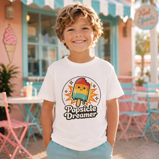 Popsicle Drömmare Retro Barn T-Shirtsar T Shirt