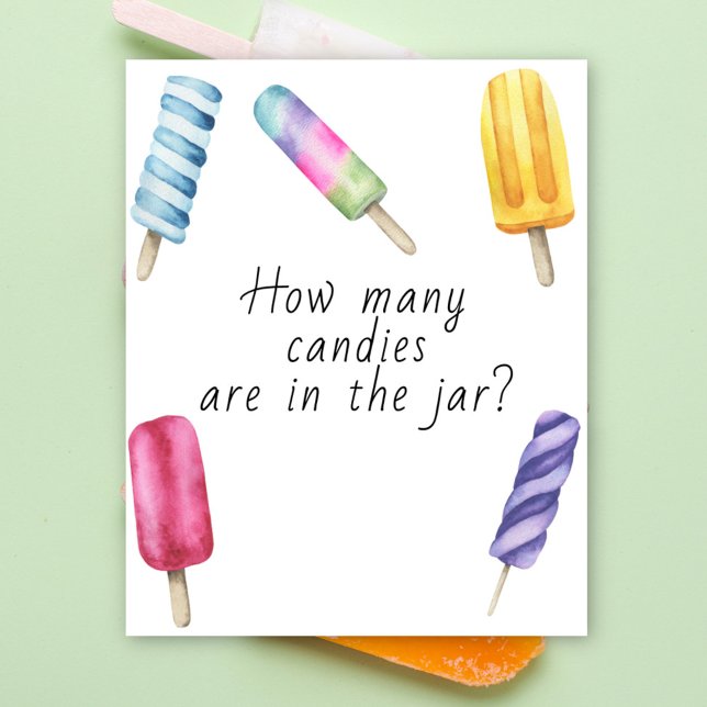 Popsicle - gissa hur många kaner som dör i burk poster (Skapare uppladdad)