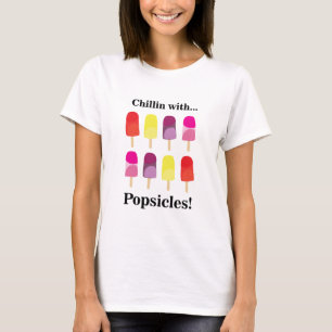 Popsicle Ice Cream Colorful Summer T Shirt
