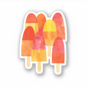 Popsicle Ice Lollies Klistermärken