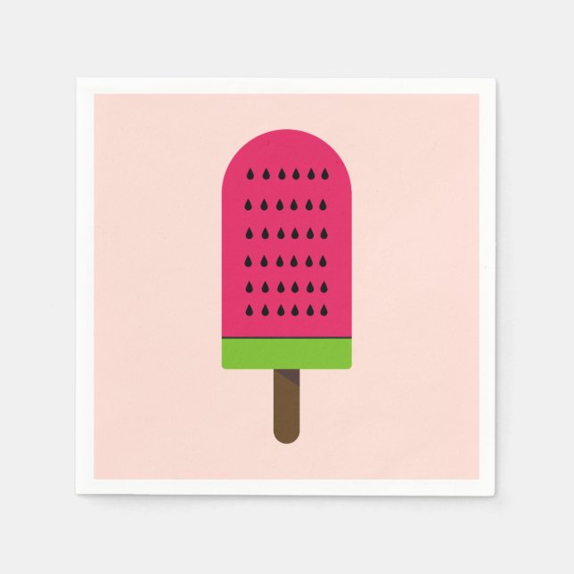 Popsicle isblock Flickas födelsedagsfest Pappersservett (Framsidan)