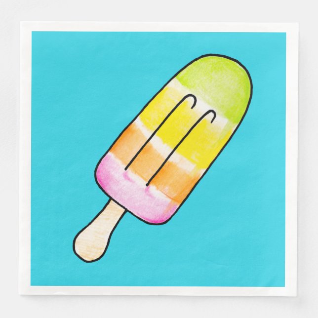 Popsicle Pappersservett (Framsida)