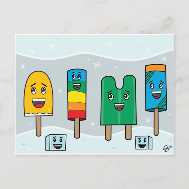 Popsicle Parad - PostCard Vykort (Framsida)