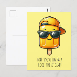 Popsicle Pun-vykort för Gult Vykort