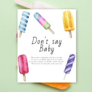 Popsicle - säg inte att baby Poster