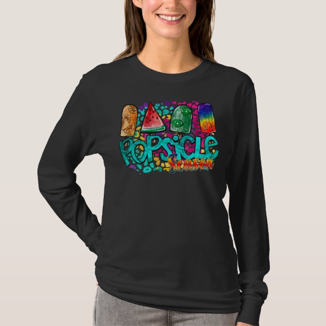 Popsicle Season Sommarisgräs T Shirt (Framsida)