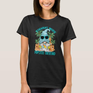 Popsicle Summer Gnome under Handflatan Träd och Sa T Shirt
