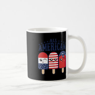 Popsicle Usa Flag Patriotic Summer Boy Gir Kaffemugg