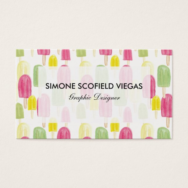 Popsicle Visitkort (Framsidan)