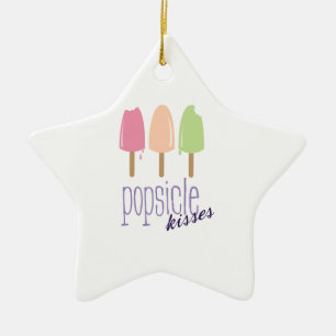 Popsiclekyssar Julgransprydnad Keramik