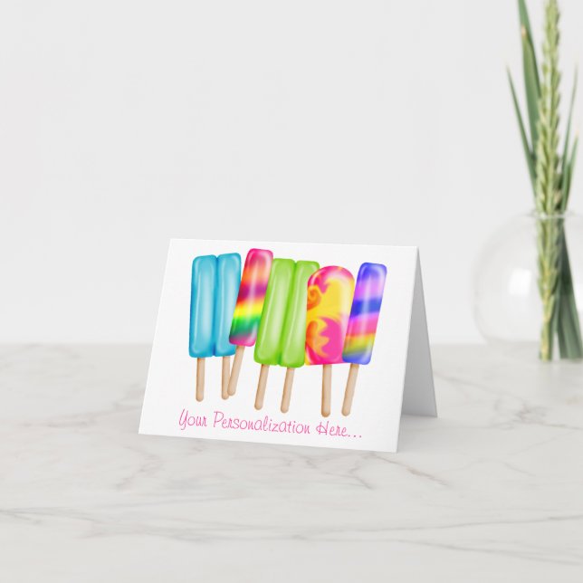 Popsiclenotecards Kort (Framsida)