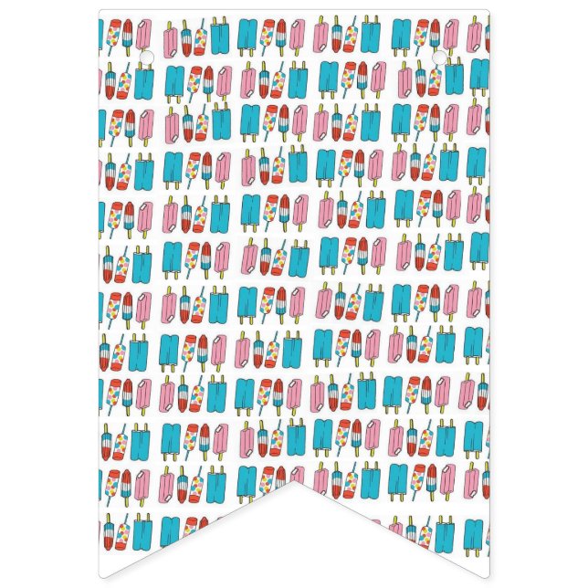 Popsicles Bunting Banner Vimplar (Första flaggan)