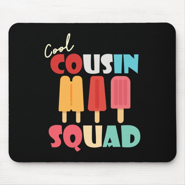 Popsicles Coola Cousin Squad Matching Sommarfamilj Musmatta (Framsidan)