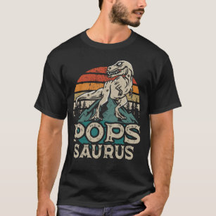 Popssaurus Dinosaur Grandpa Saurus Fars dag T Shirt