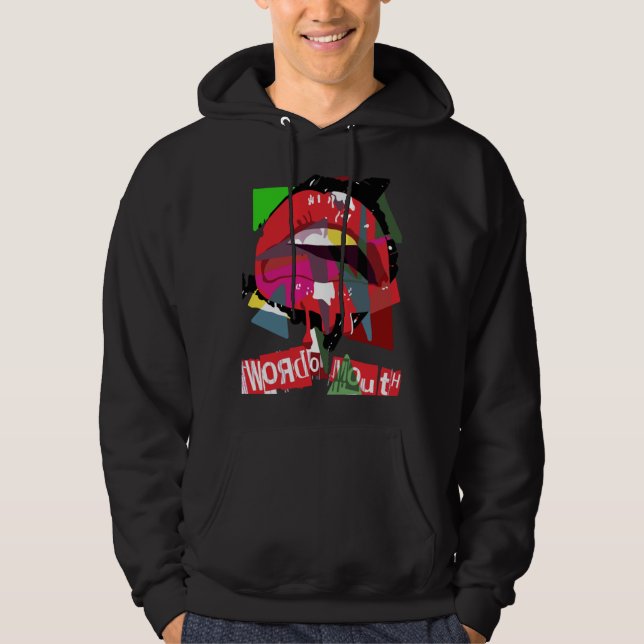 Popstyle original sweatshirt med luva (Framsida)