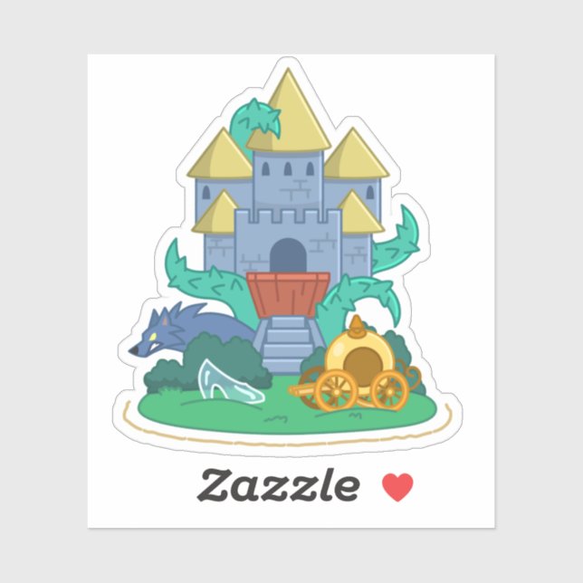 Poptropica Fairy Tale Island Sticker Klistermärken (Ark)