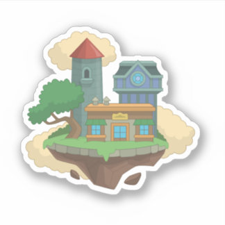 Poptropica Home Island Sticker Klistermärken