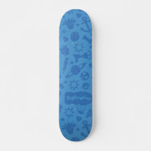 Poptropica Skateboard - Distress Vintage