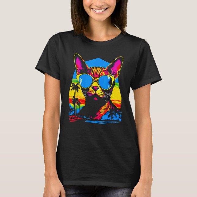 Populär abessinsk katt t shirt (Framsida)