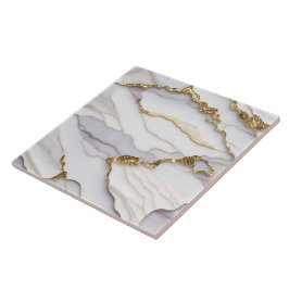 Populär agate Marble White Guld-samling Kakelplatta