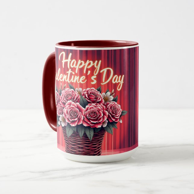 Popular Beautiful Luxury Floral Love Collection Mugg (Framsida vänster)
