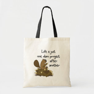 Populär beaver på arbetsbag tygkasse