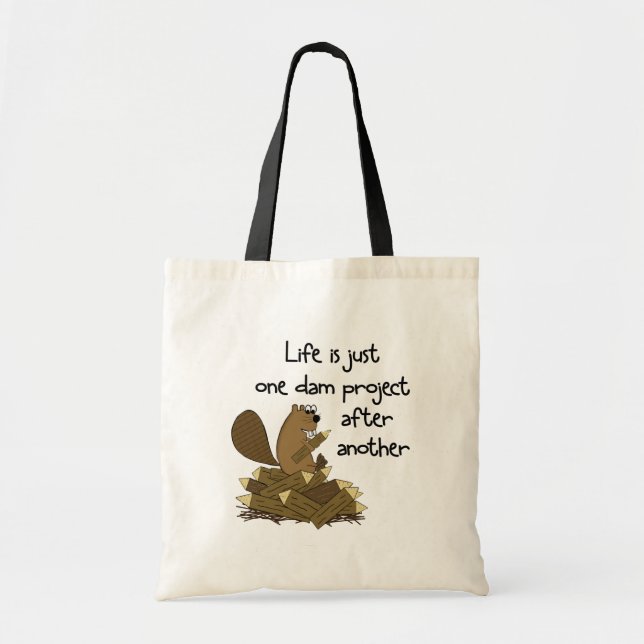 Populär beaver på arbetsbag tygkasse (Framsidan)