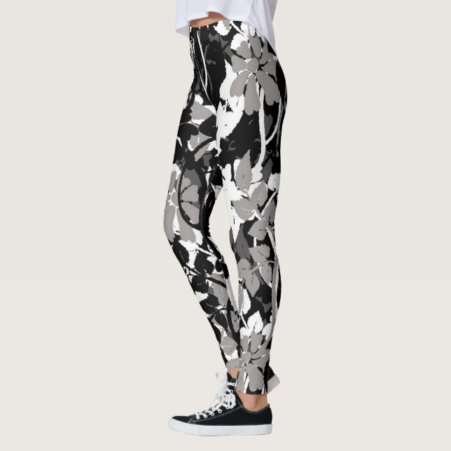 Populär Blommigt Leggings (Vänster)