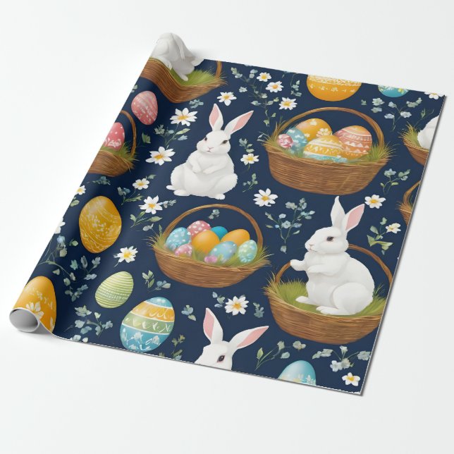 Popular Bunny Glad påsk Collection Presentpapper (Utrullad)