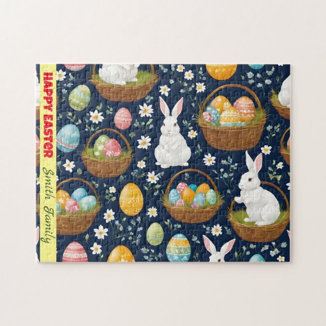 Popular Bunny Glad påsk Collection Pussel (Horisontell)