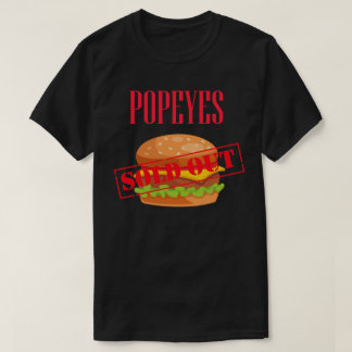 Popular Chicken Sandwich Sold Red Fast Food T Shirt