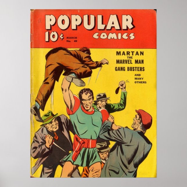 Popular Comics 049 JVJOnt Poster (Framsidan)