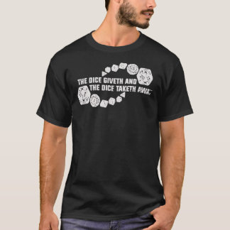Popular Dungeons And Dragons Dice Giveth And Dice T Shirt
