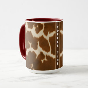 Populär Elegant Kow Faux-lädersamling Mugg