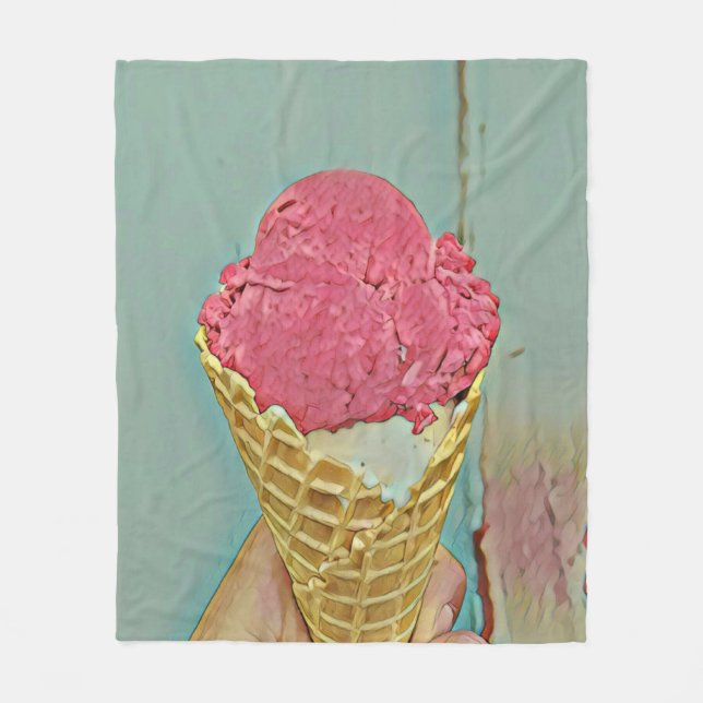 Populär från Ices-kräm Fleecefilt (Framsidan)