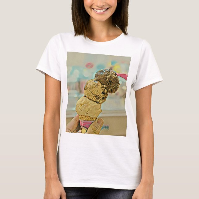 Populär från Ices-kräm T Shirt (Framsida)