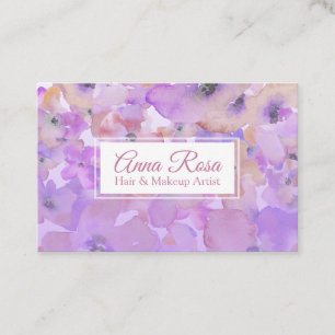 *~* Popular Girly Ro Lavender Rosa Beauty Visitkort