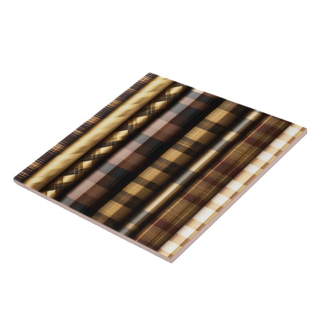Popular Guld Wood Art Lamperia Collection Kakelplatta (Sidan)