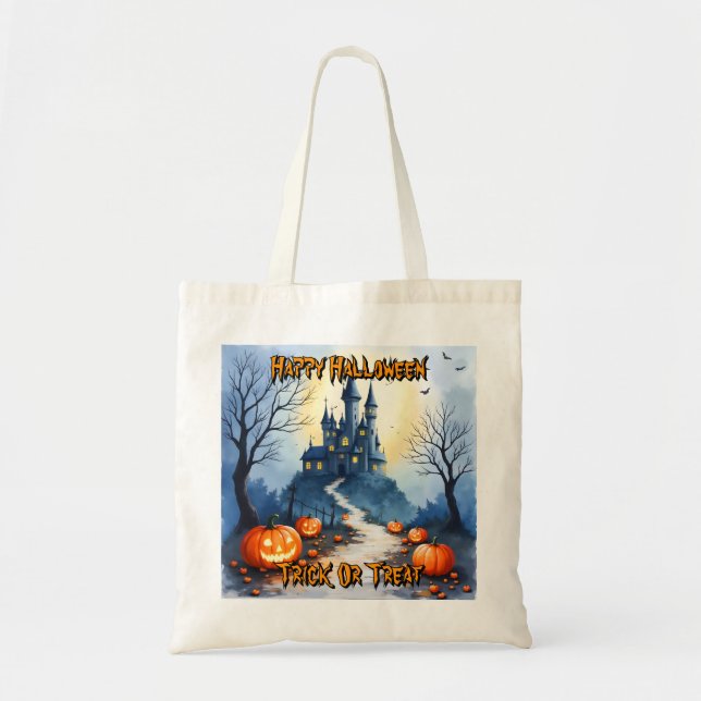 Populär Halloween Kuslig Söt Kollektion Tygkasse (Framsidan)