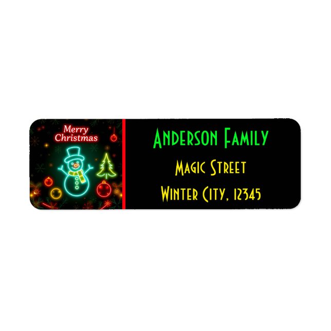 Popular Helgdag Collection för nybörjare Returadress Etikett (Framsidan)