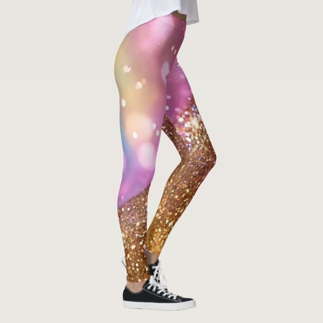 Populär Holografisk samling i Opal glitter Leggings (Höger)