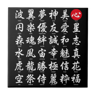Populär japansk Kanji Kakelplatta