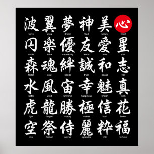 Popular Japanska Kanji Poster
