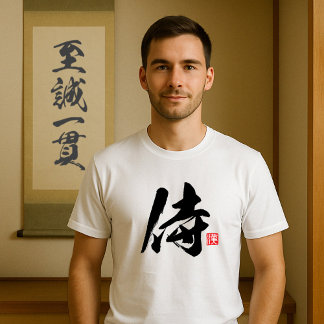 Popular Kanji [侍] Samurai T Shirt