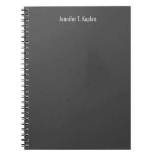 Populär kortvarig Font Grått-Professionell-minimal Anteckningsbok