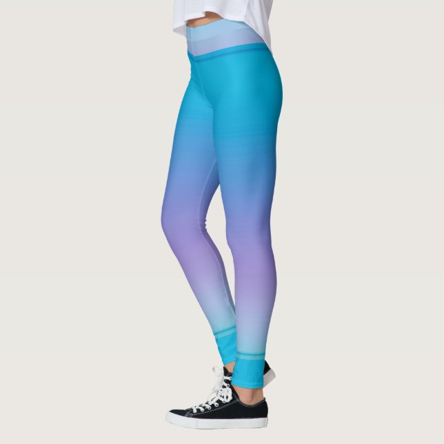 Populär Lila Blue Leggings (Vänster)