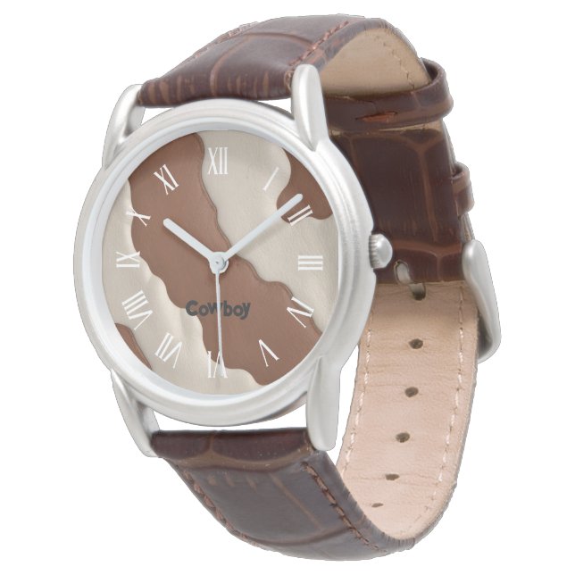 Popular Luxury Elegant Faux Cow Leather Collection Armbandsur (Vinklad)