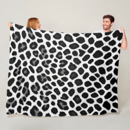 Popular Luxury White Leopard Elegant Collection Fleecefilt