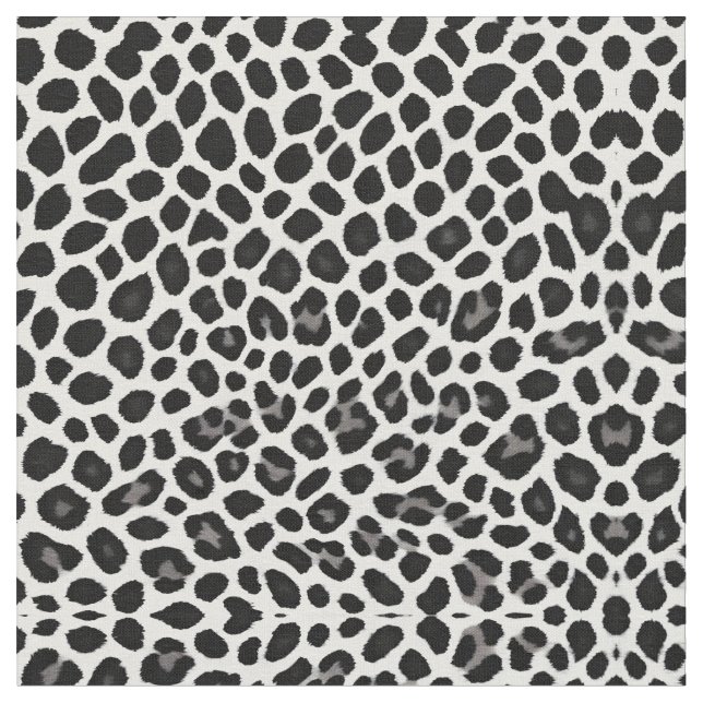 Popular Luxury White Leopard Elegant Collection Tyg (Närbild)